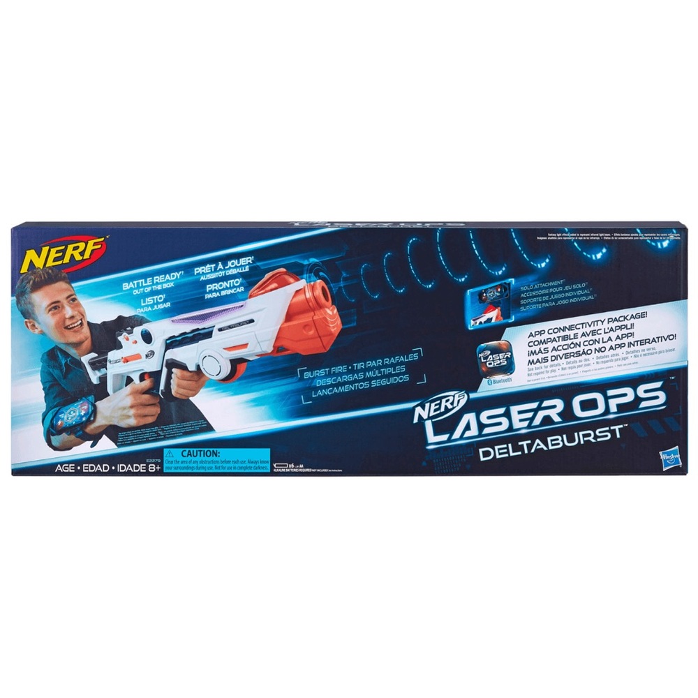 NIB NERF-Laser Ops Deltaburst Blaster Electronic Laser Game w Blaster & Armband